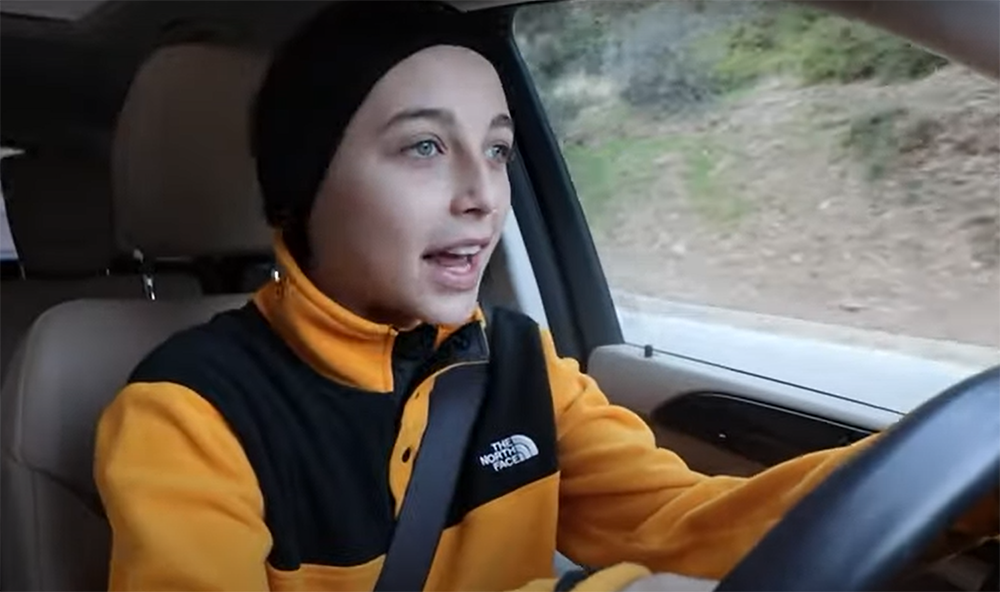 When did Emma Chamberlain receive her driver's license?